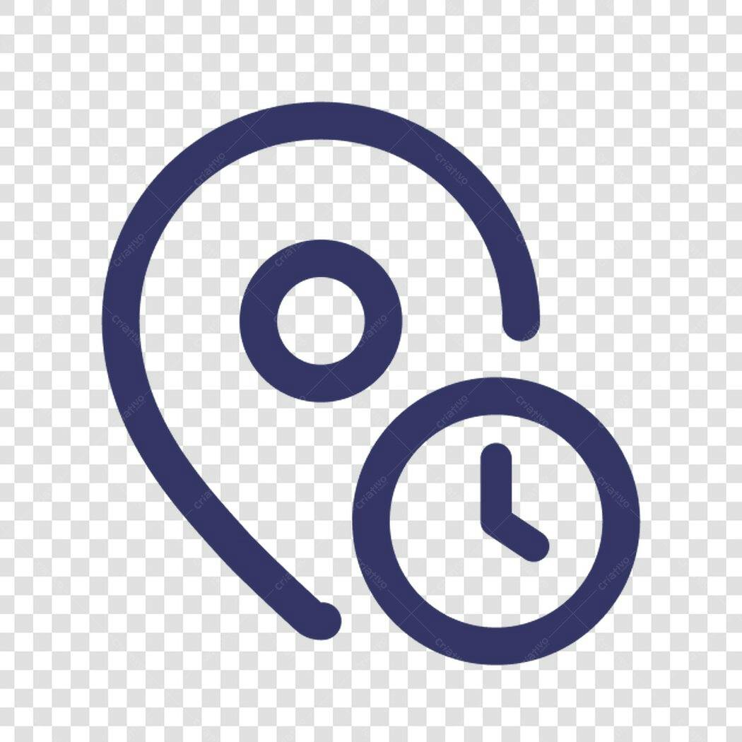 Ícone Localização e Tempo PNG com fundo transparente
