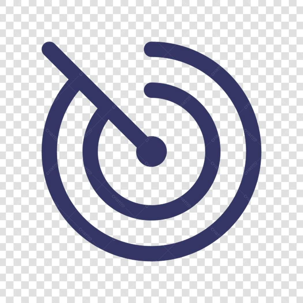 Ícone Alvo Marketing PNG com fundo transparente