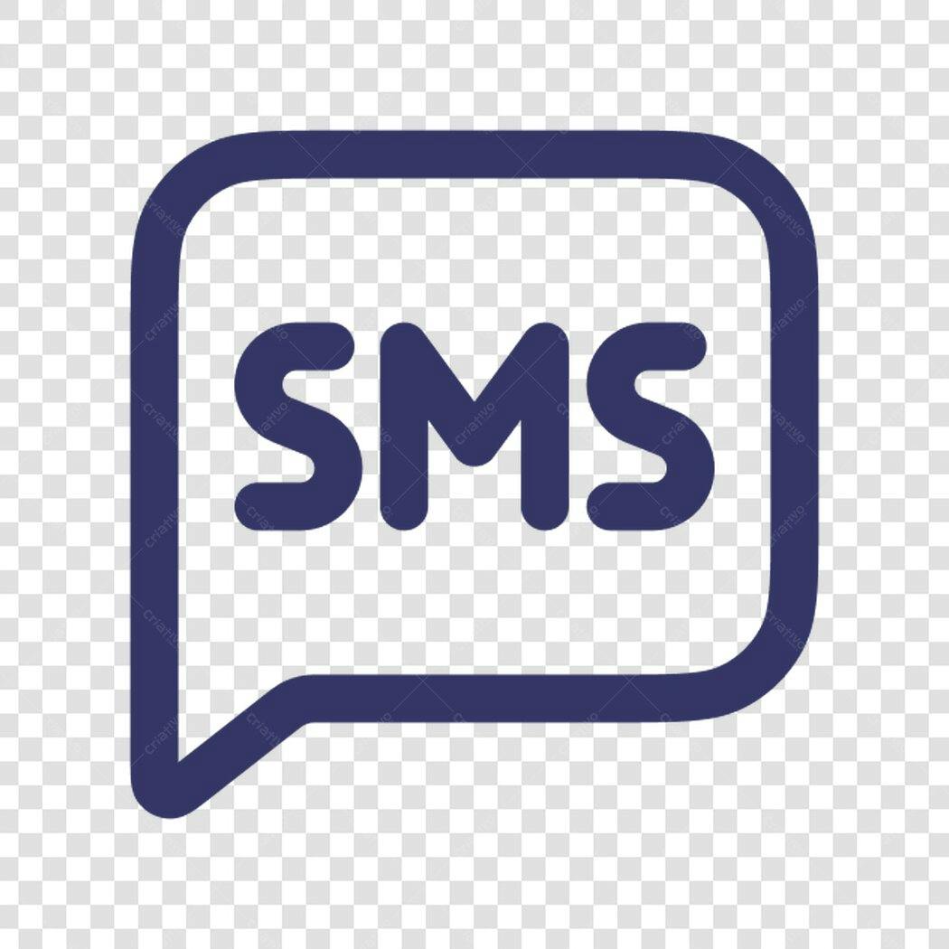 Ícone Mensagem SMS PNG com fundo transparente