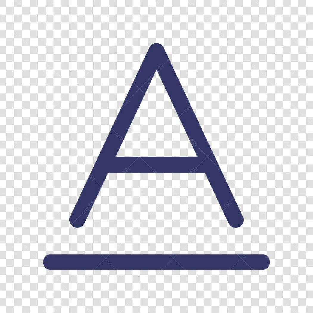 Icone Alfabeto Letra A PNG com fundo transparente