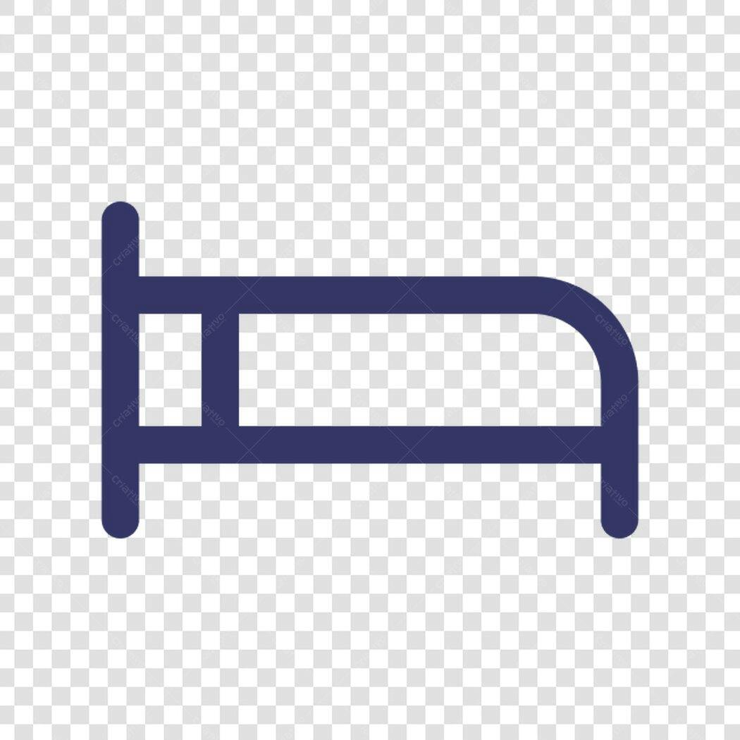 Icone Hotel Cama PNG com fundo transparente