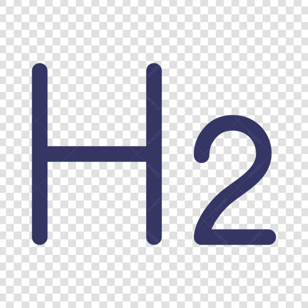 Ícone Fórmula Química H2O PNG com fundo transparente