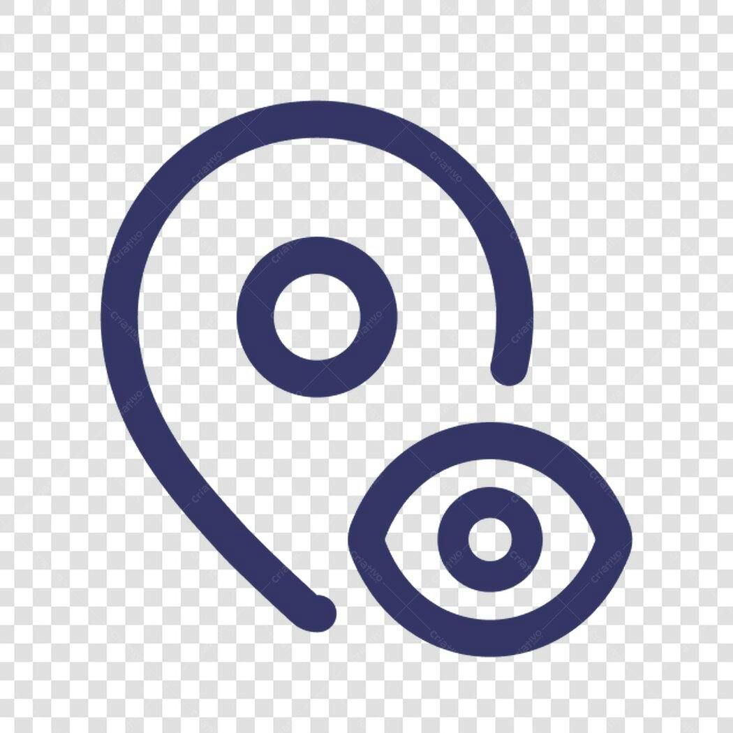 Icone Olho Visão PNG com fundo transparente