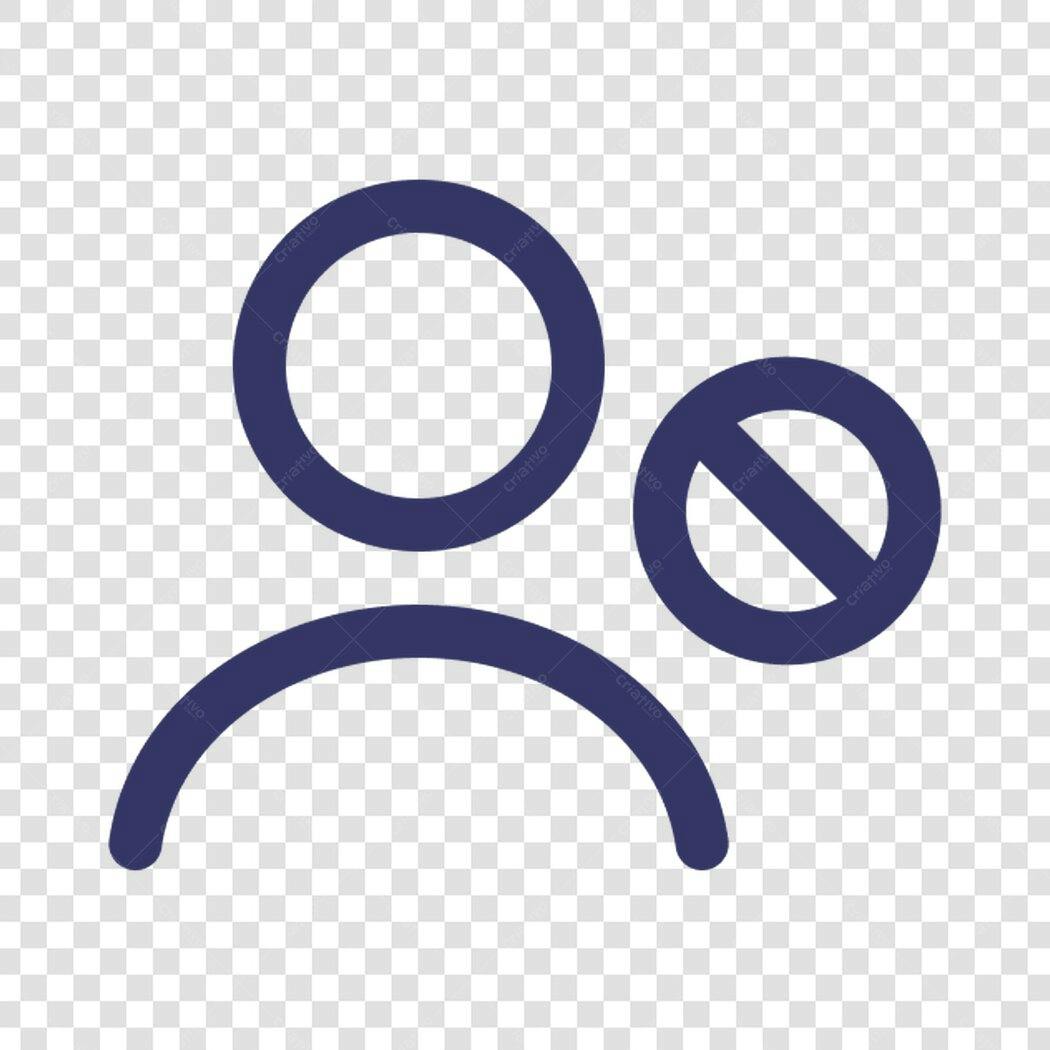 Ícone Usuário Bloqueado PNG com fundo transparente