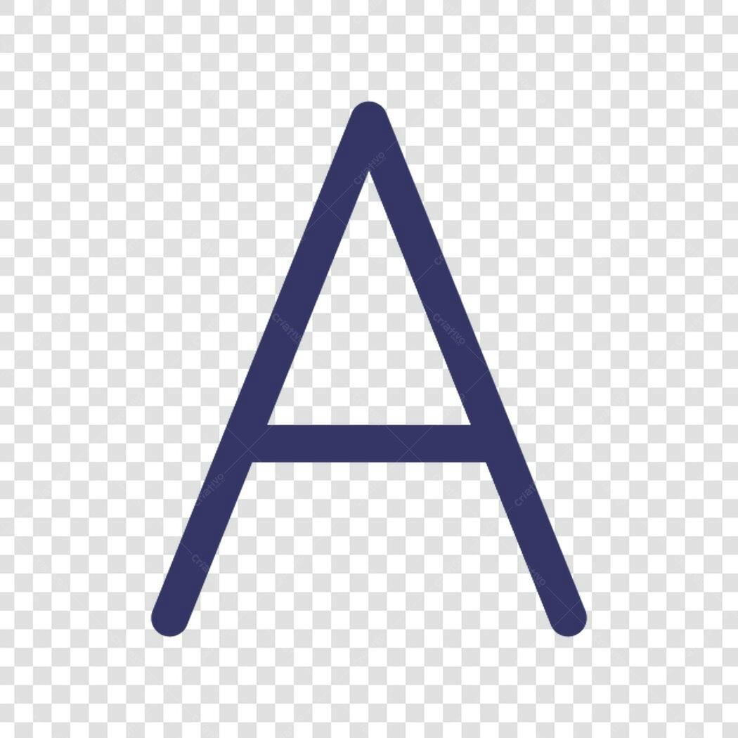 Icone Alfabeto Letra A PNG com fundo transparente