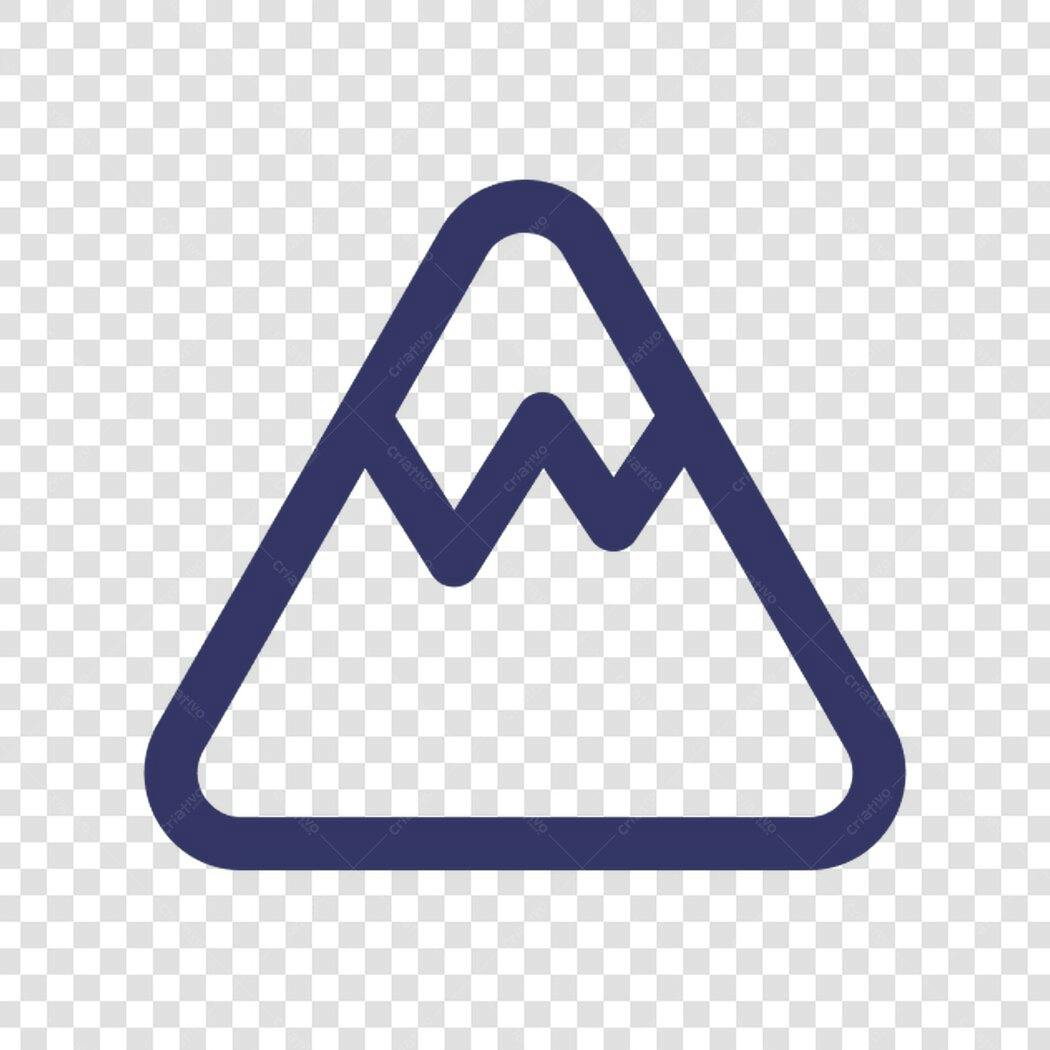 Ícone Montanha PNG com fundo transparente