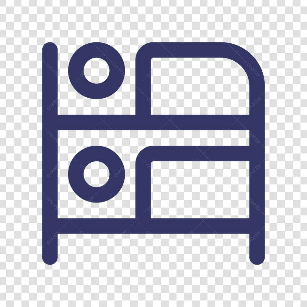 Ícone de beliche PNG com fundo transparente