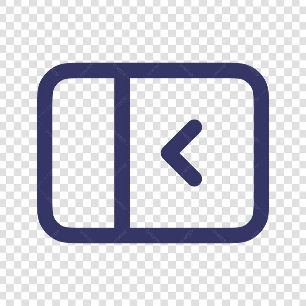 Ícone seta esquerda PNG com fundo transparente
