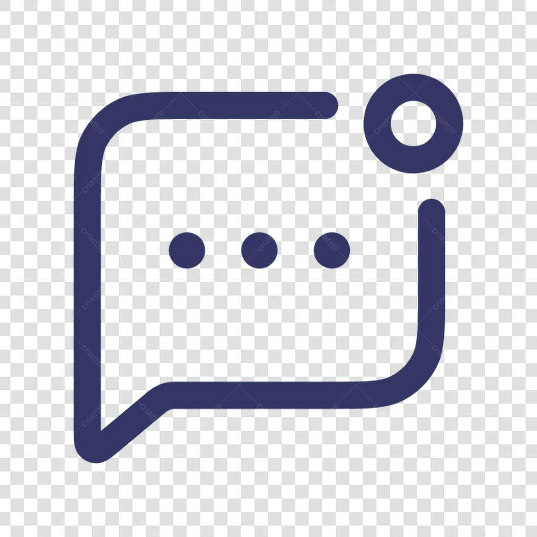 Ícone de mensagem PNG com fundo transparente
