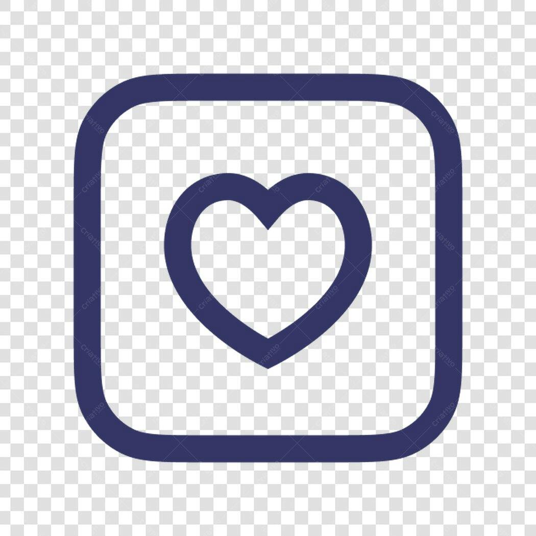 Ícone Coração Amor PNG com fundo transparente