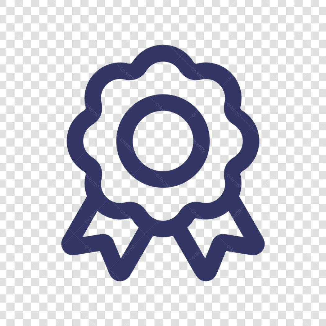 Icone de premio azul PNG com fundo transparente