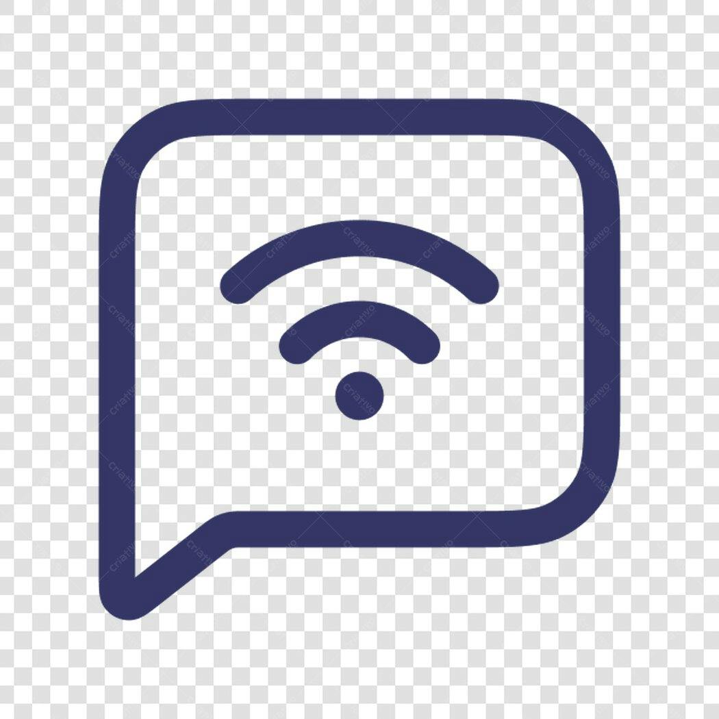 Ícone Wifi Sinal de Conexão PNG com fundo transparente