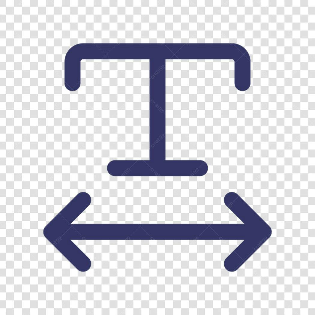 Icone de ajuste de texto PNG com fundo transparente