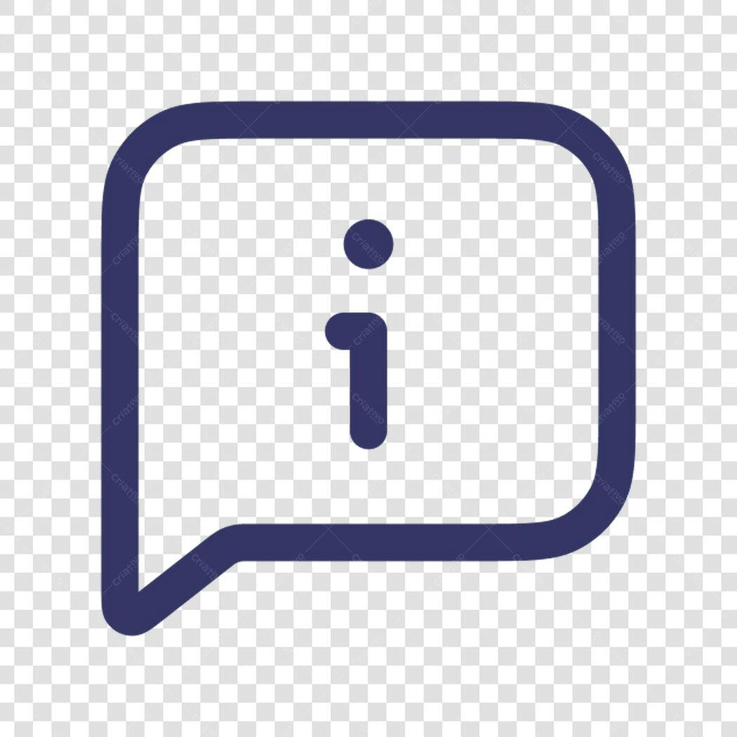 Icone Informação PNG com fundo transparente