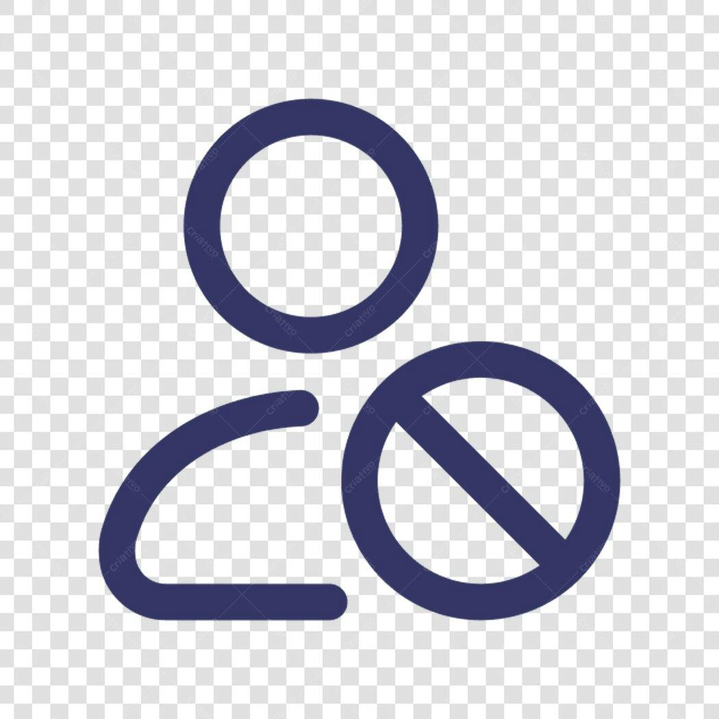 Icone Usuário Bloqueado PNG com fundo transparente