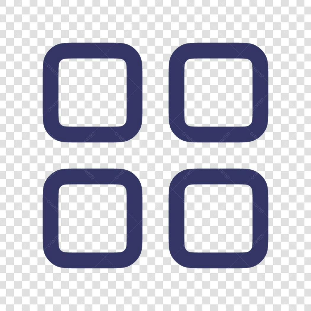 Icone Grade Quadrada PNG com fundo transparente