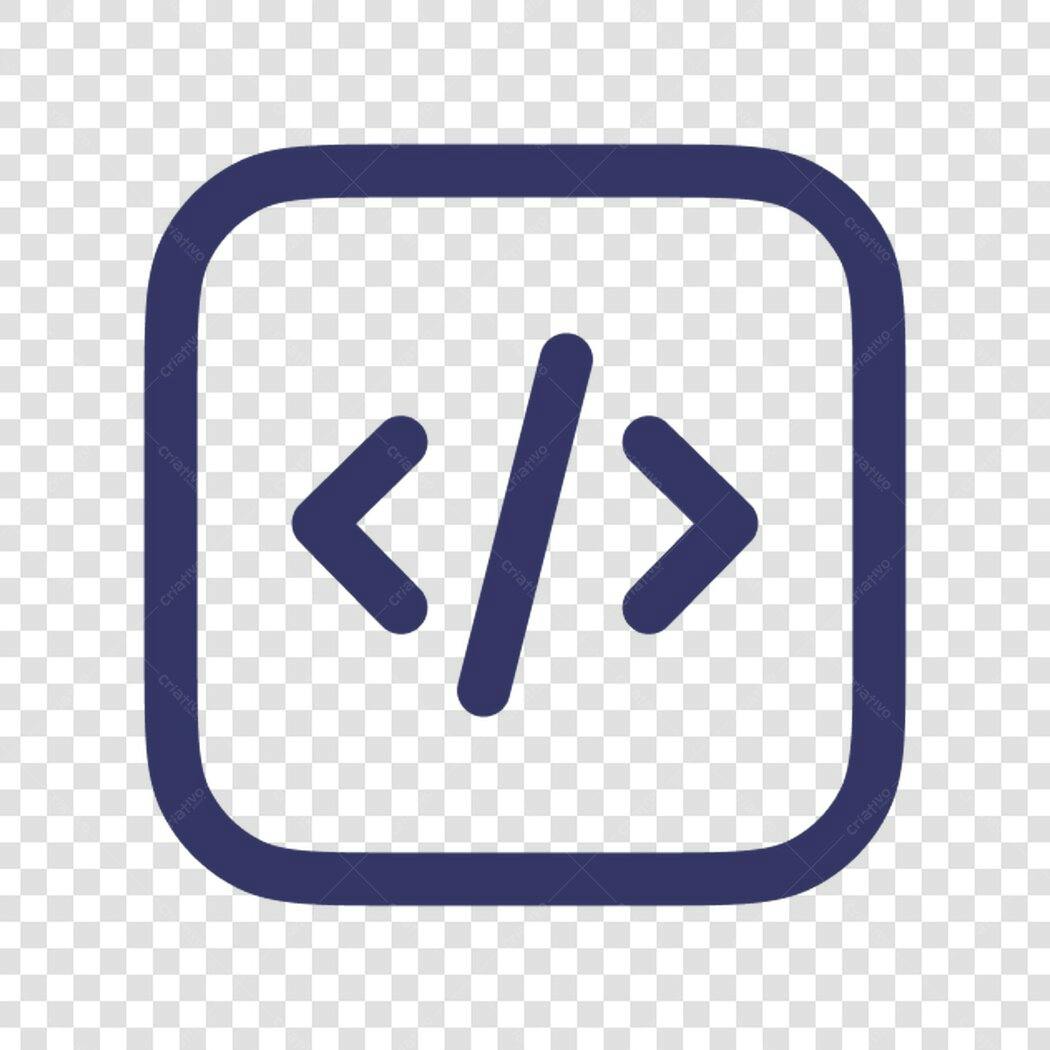 Ícone de Código PNG com fundo transparente