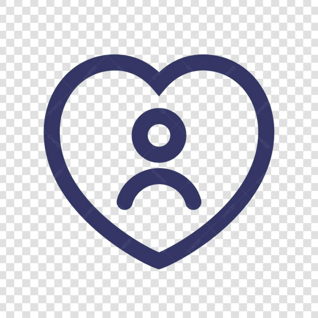 Icone Amor Usuario PNG com fundo transparente