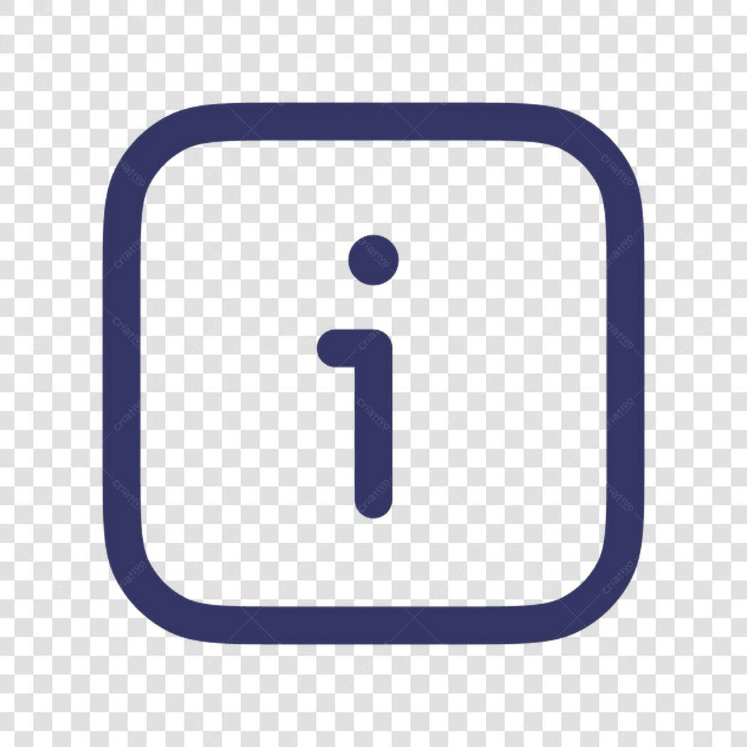 Ícone de informação PNG com fundo transparente