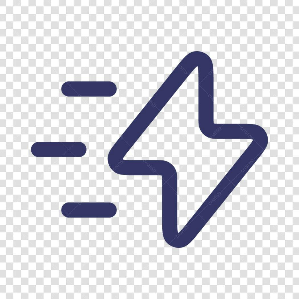 Icone Raio Velocidade PNG com fundo transparente