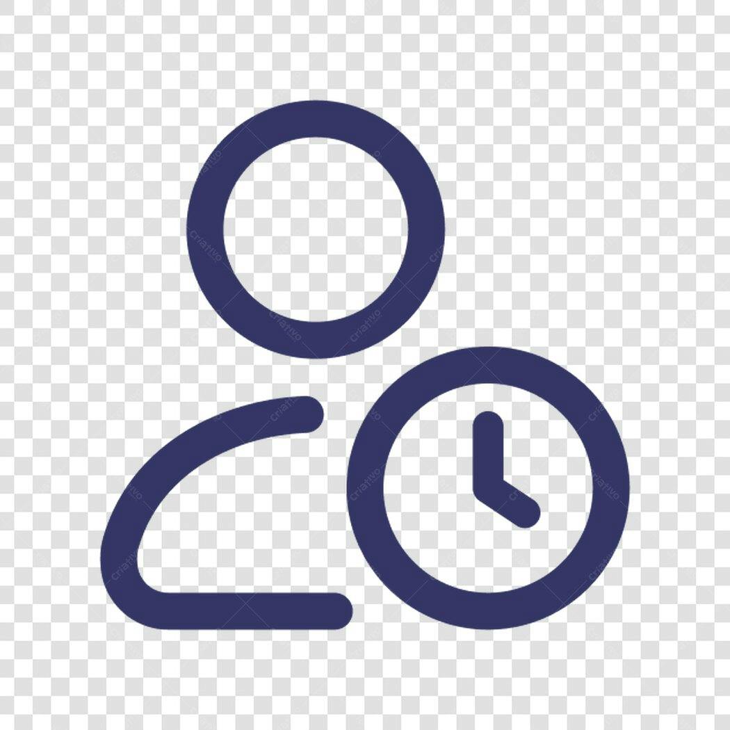 Ícone de Tempo e Pessoa PNG com fundo transparente
