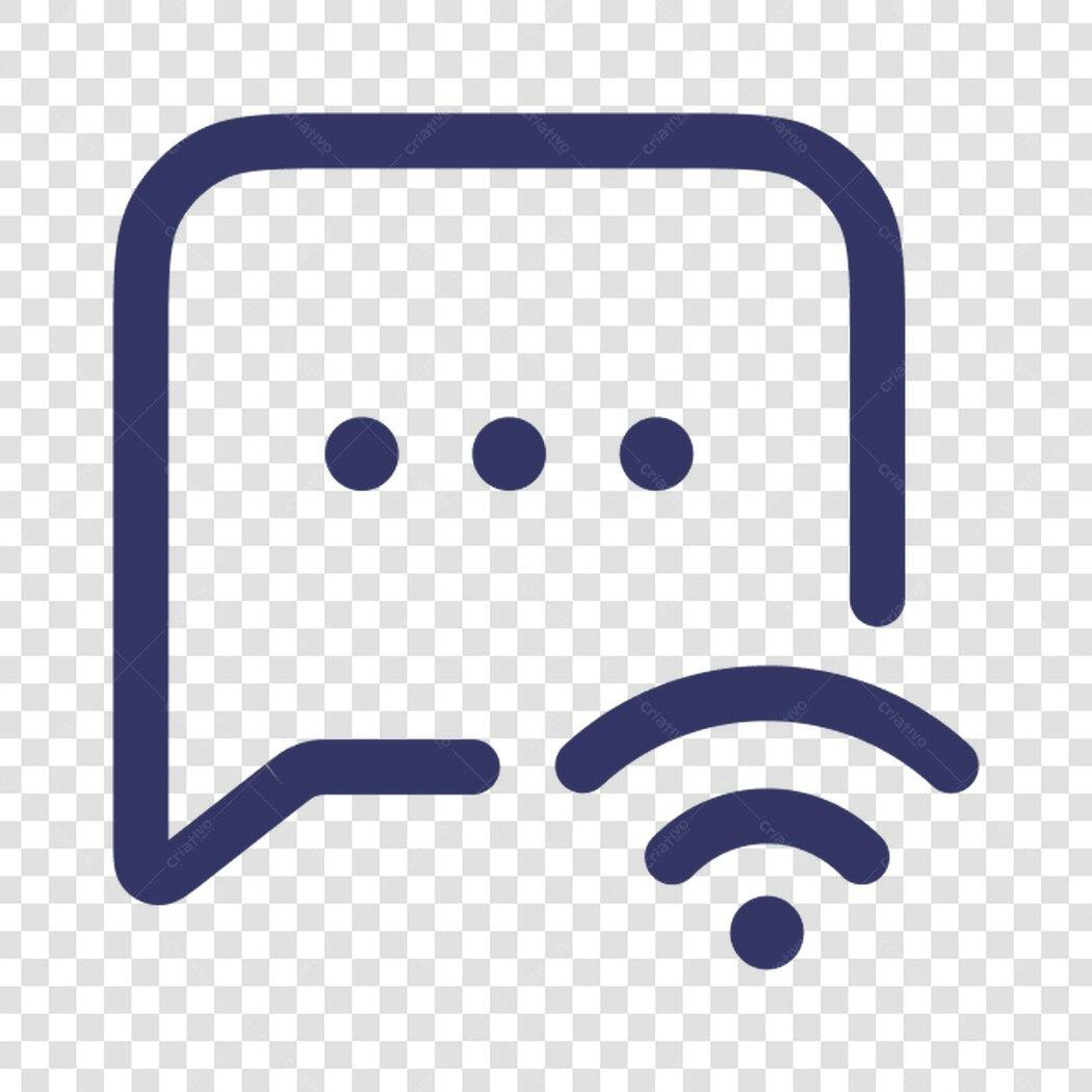 Ícone Mensagem Online PNG com fundo transparente
