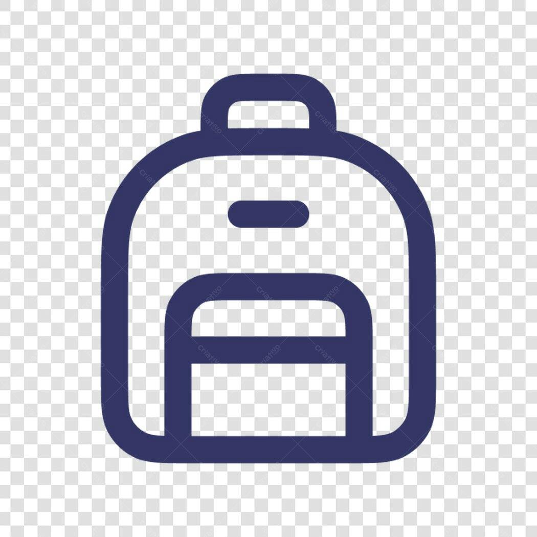 Ícone Mochila Escolar PNG com fundo transparente