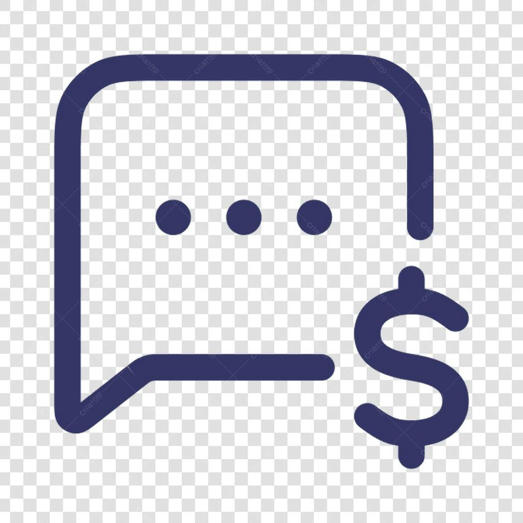 Ícone de Chat Financeiro PNG com fundo transparente