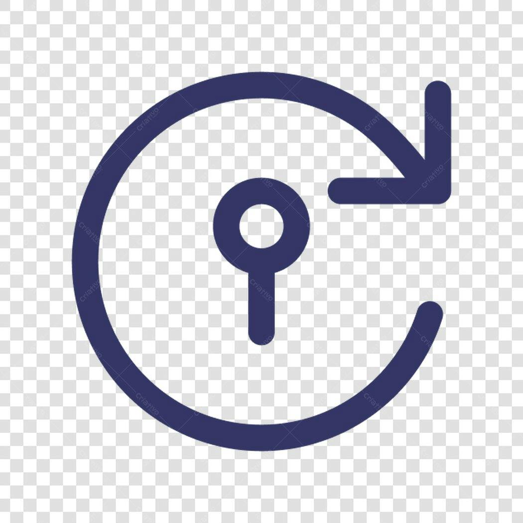 Ícone de atualização circular PNG com fundo transparente