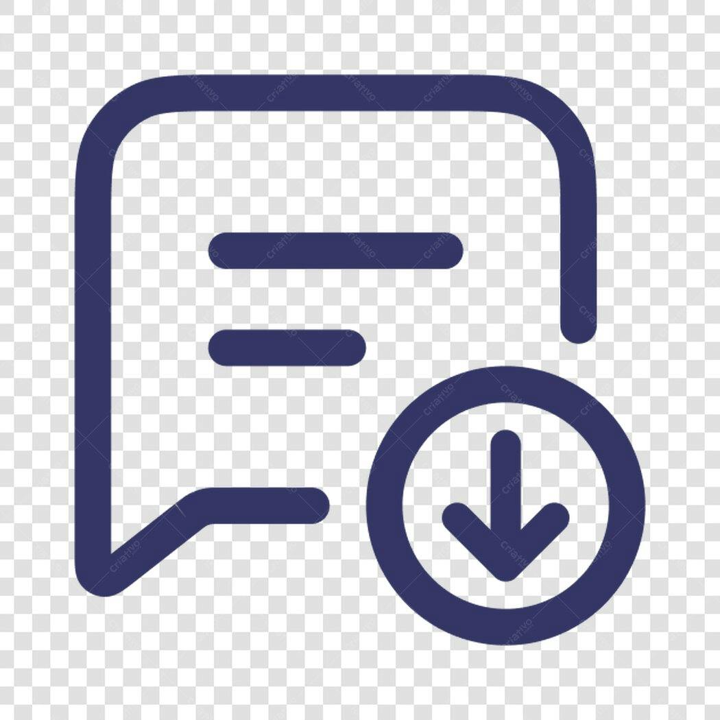 Icone Download PNG com fundo transparente