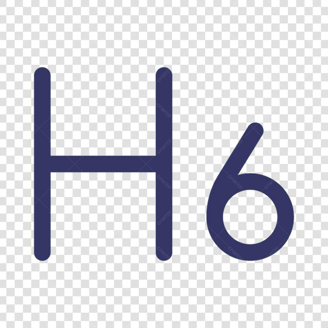 Icone H6 PNG com fundo transparente