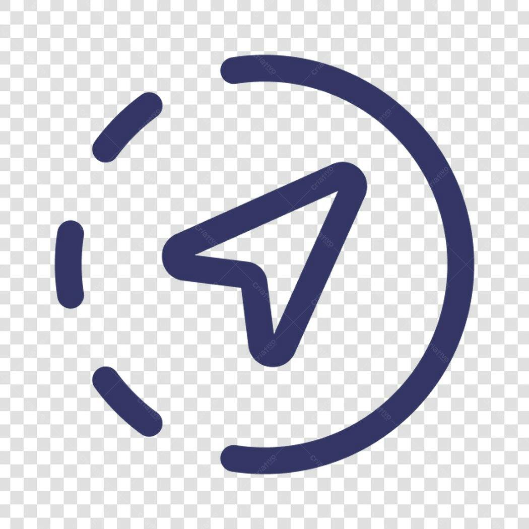Icone Cursor Circular PNG com fundo transparente