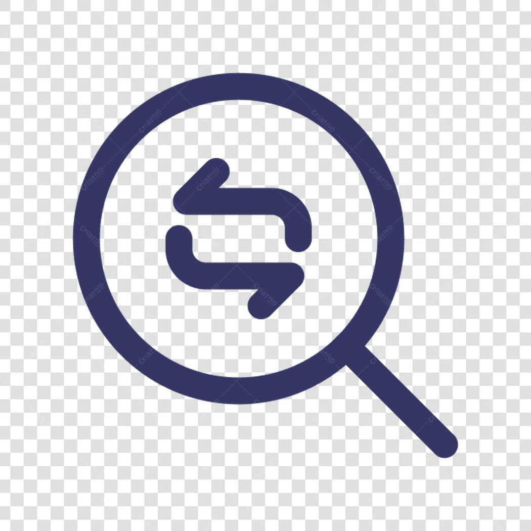 Ícone de busca e atualização PNG com fundo transparente