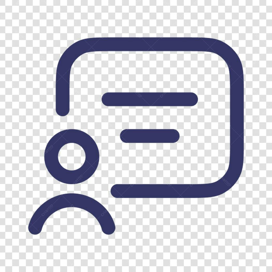Ícone de Perfil e Mensagem PNG com fundo transparente