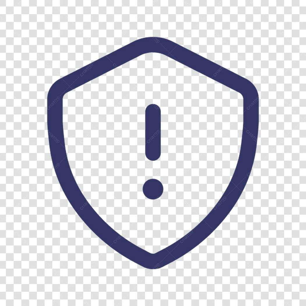 Ícone de Segurança Alerta PNG com fundo transparente