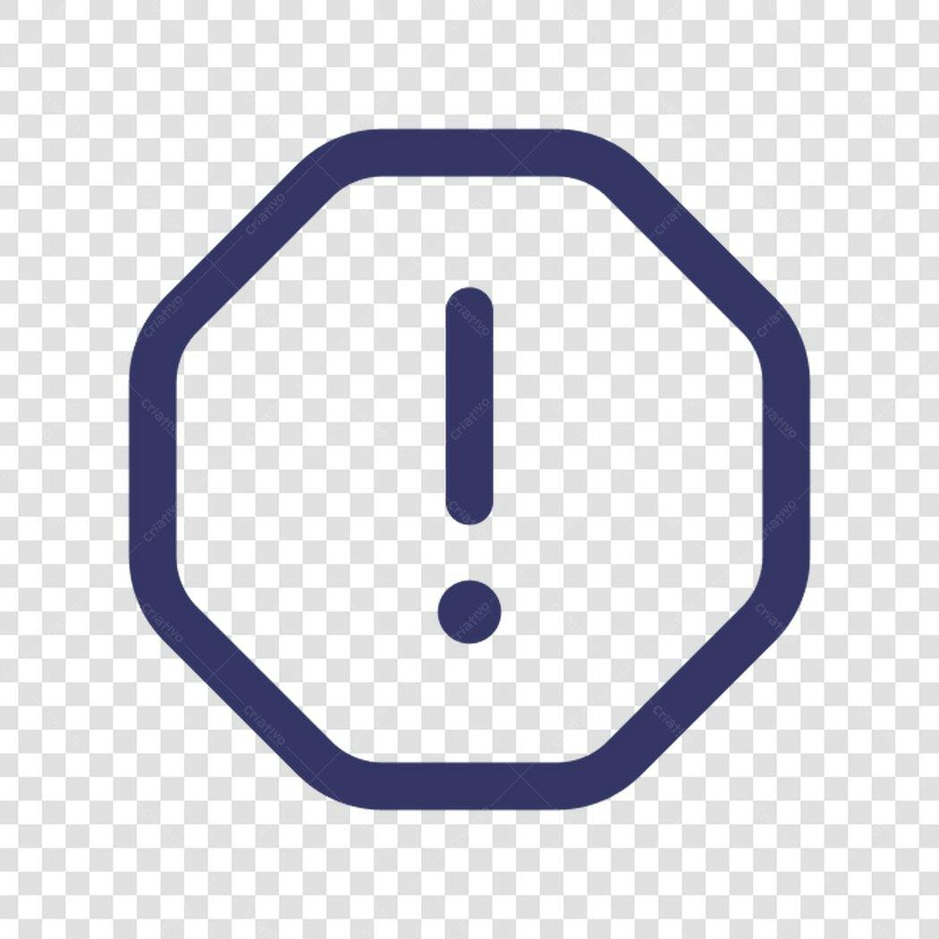 Ícone de alerta PNG com fundo transparente