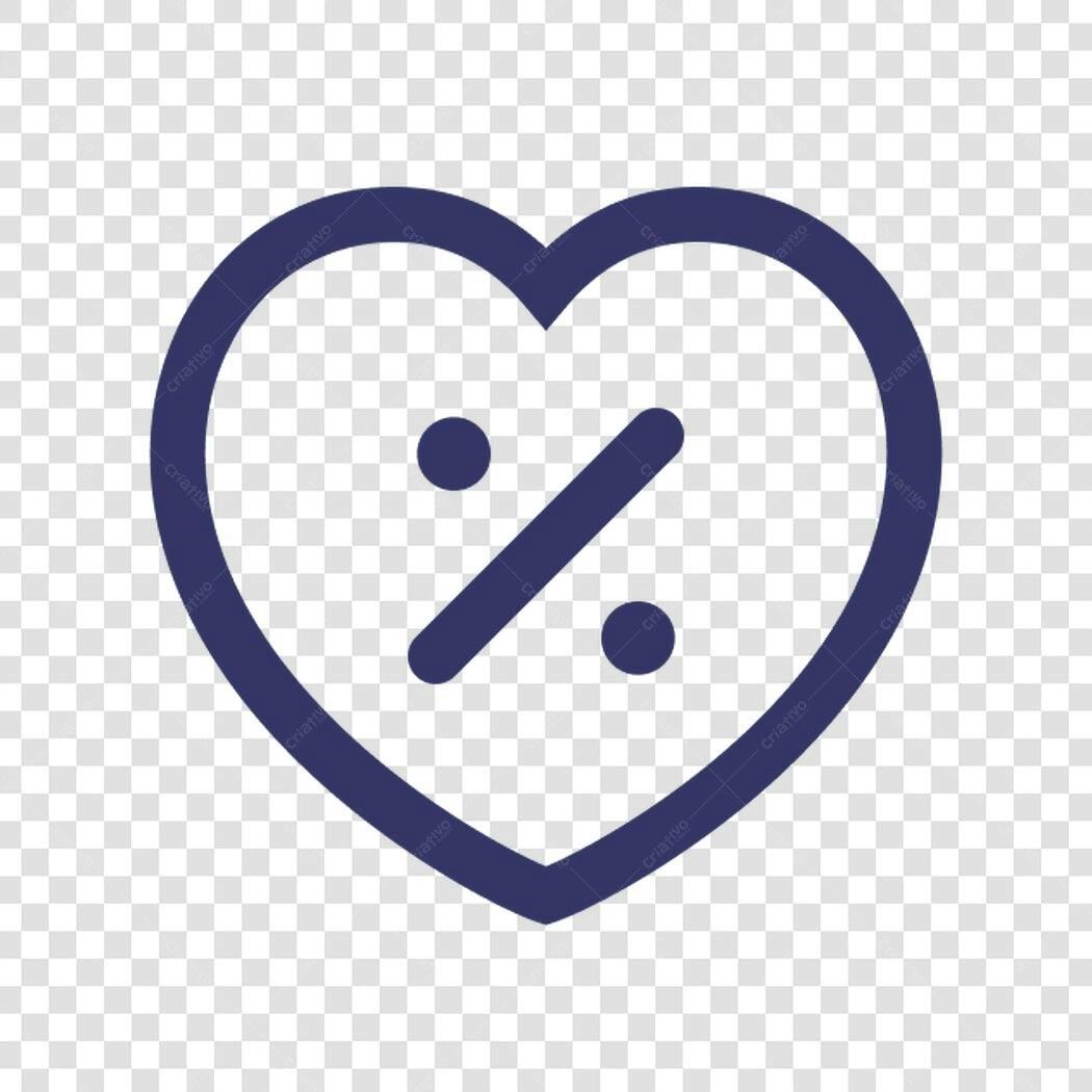 Icone Desconto Amor PNG com fundo transparente
