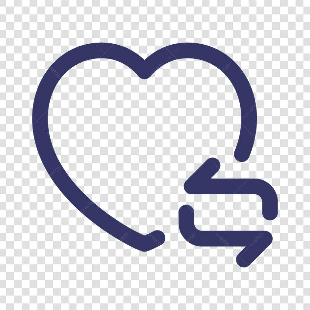 Icone Amor Reciprocidade PNG com fundo transparente