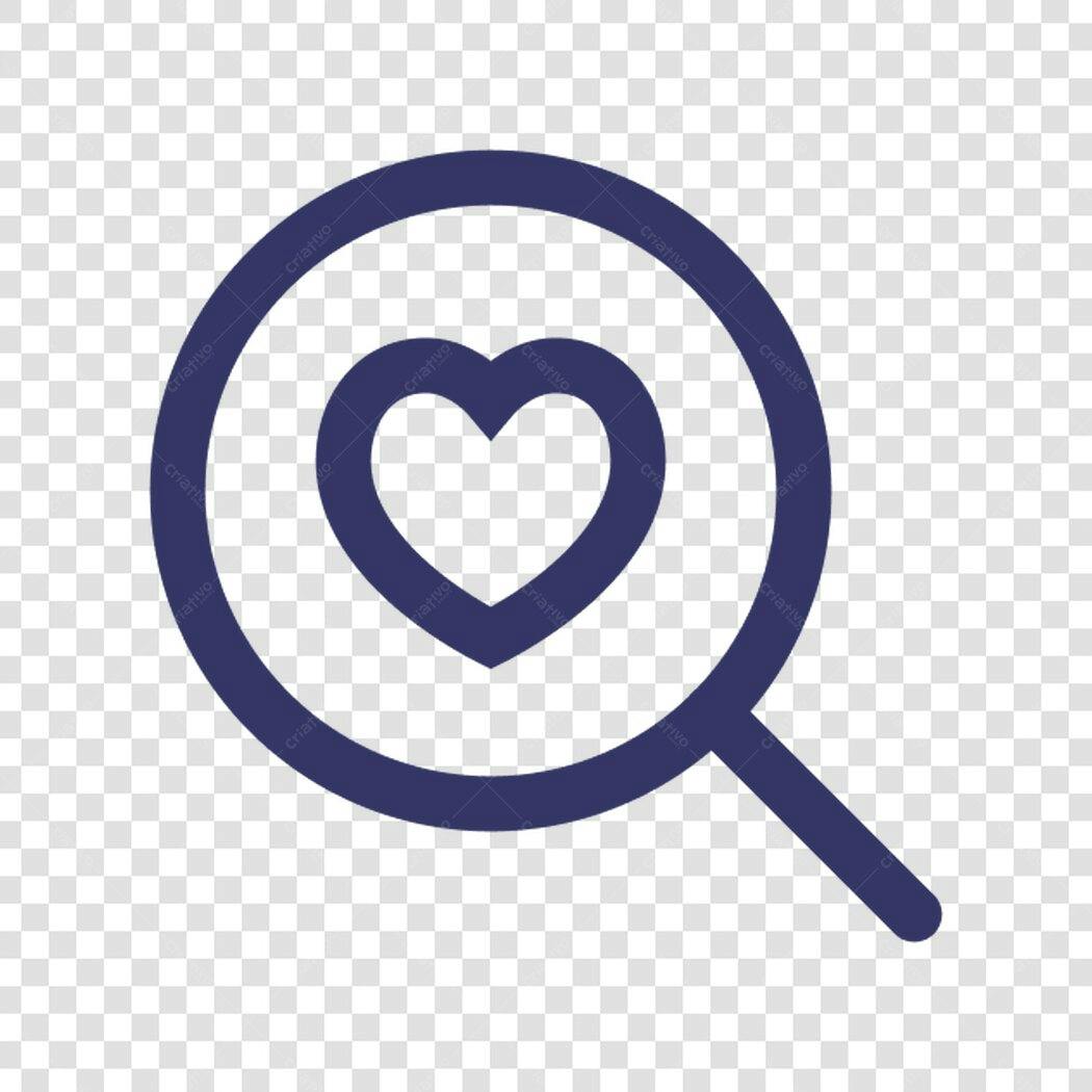 Ícone Busca Amor PNG com fundo transparente