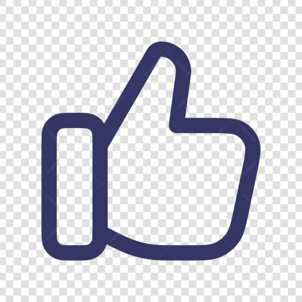 Icone Curtida PNG com fundo transparente