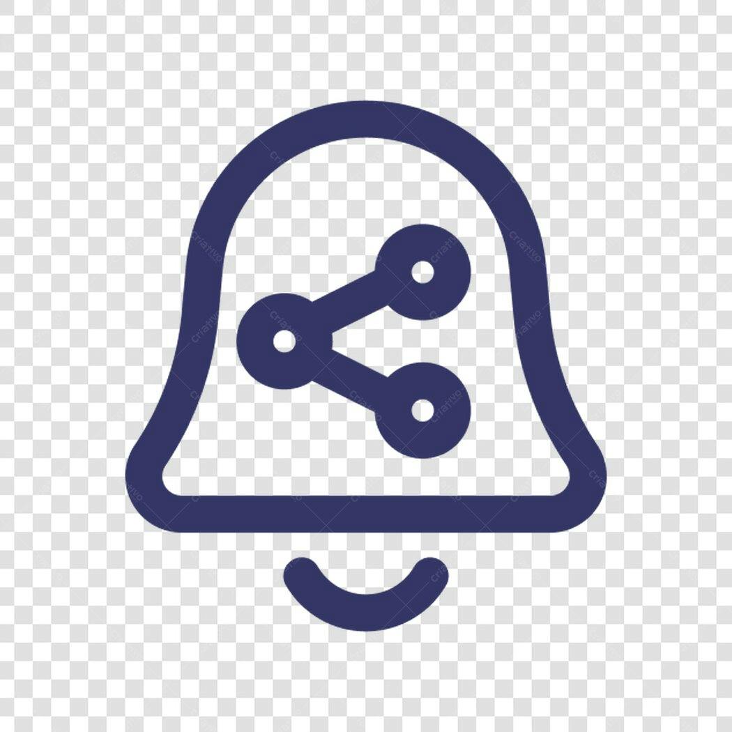 Icone Notificação Compartilhamento PNG com fundo transparente
