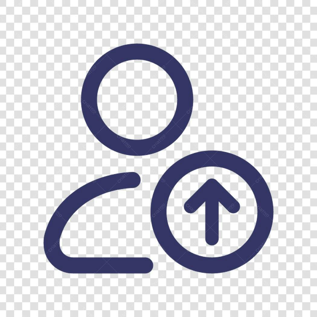 Icone Upload de Usuario PNG com fundo transparente