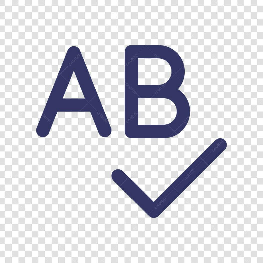 Icone Teste A B PNG com fundo transparente