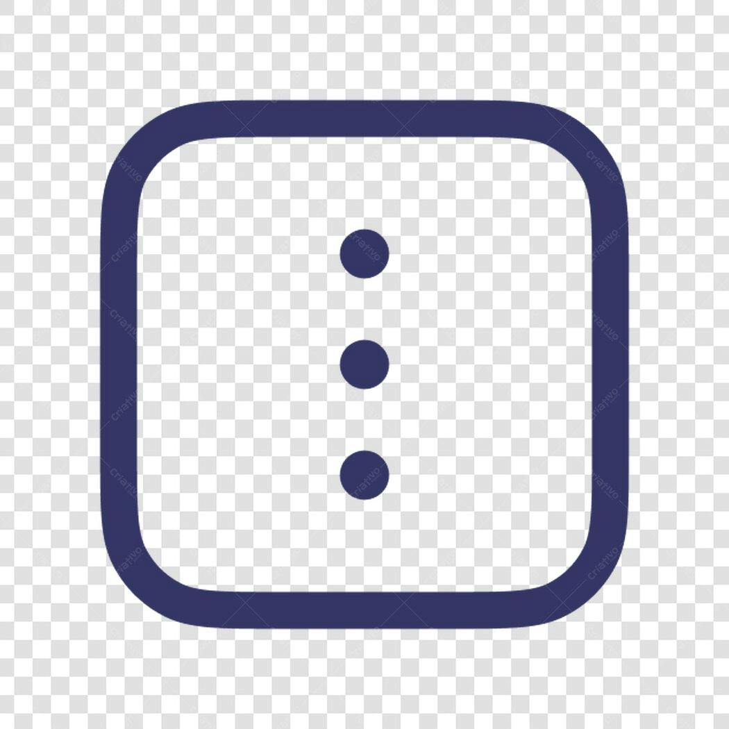 Icone Menu de Opções PNG com fundo transparente