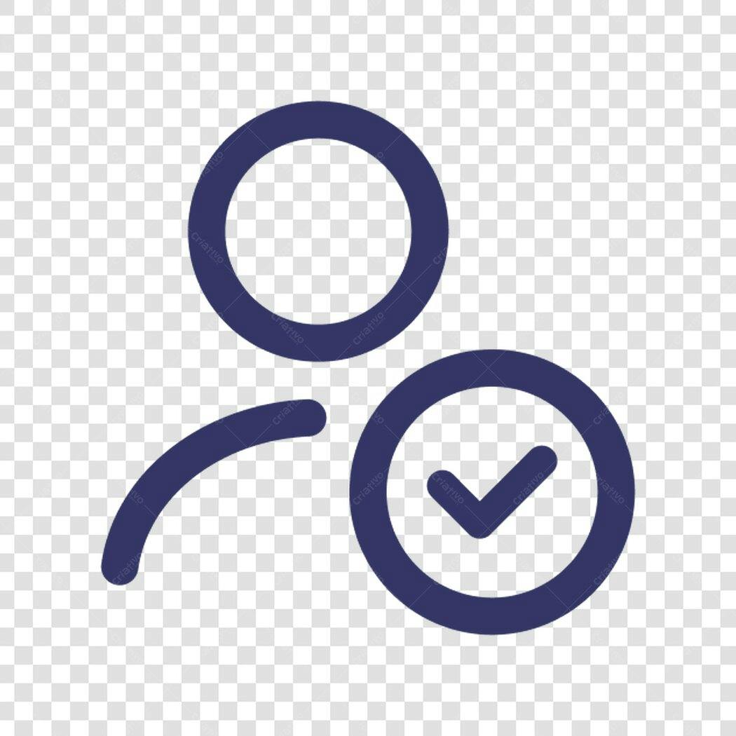 Ícone Usuário Verificado PNG com fundo transparente