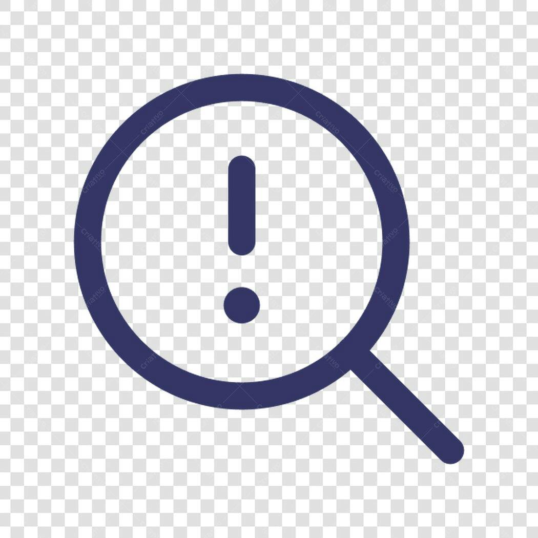 Ícone de alerta PNG com fundo transparente