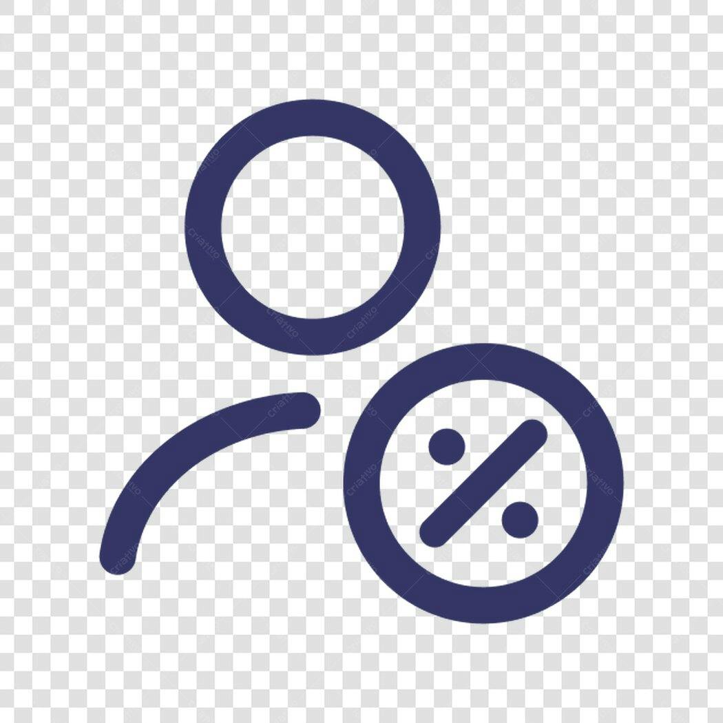 Icone Desconto Cliente PNG com fundo transparente
