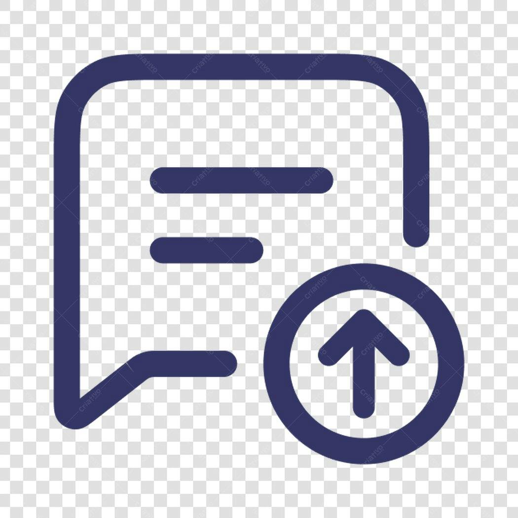 Ícone Upload Documento PNG com fundo transparente
