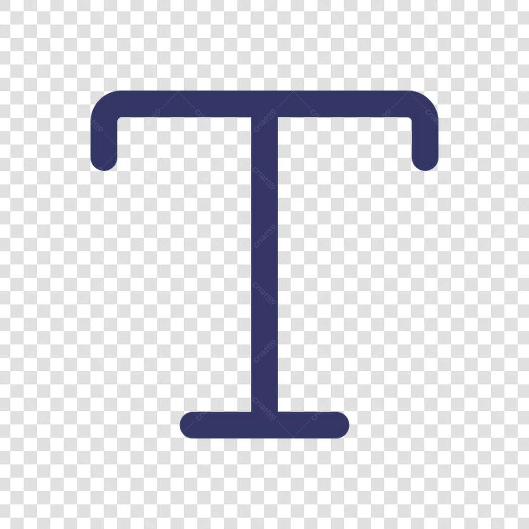 Icone de Texto PNG com fundo transparente