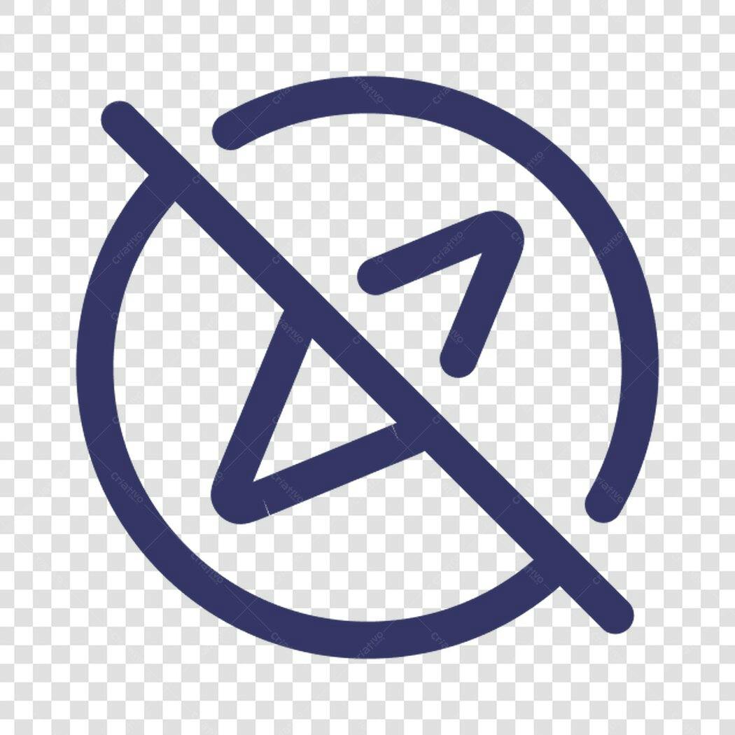Ícone de bloqueio de upload PNG com fundo transparente